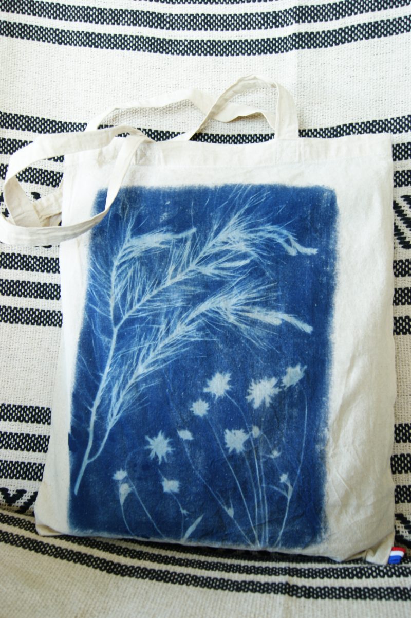 tote bag cyanotype impression solaire
