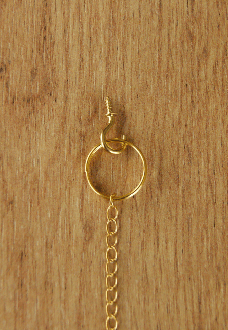 Crochet pas de vis doré