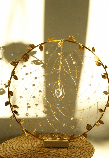 Suncatcher tissé sur socle